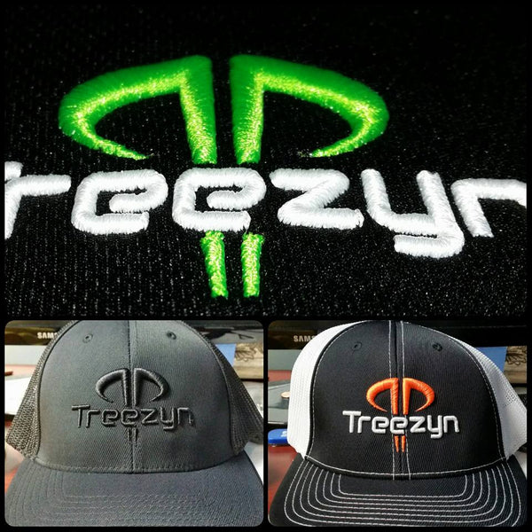 New puff embroidery we did yesterday for Treezyn Camo