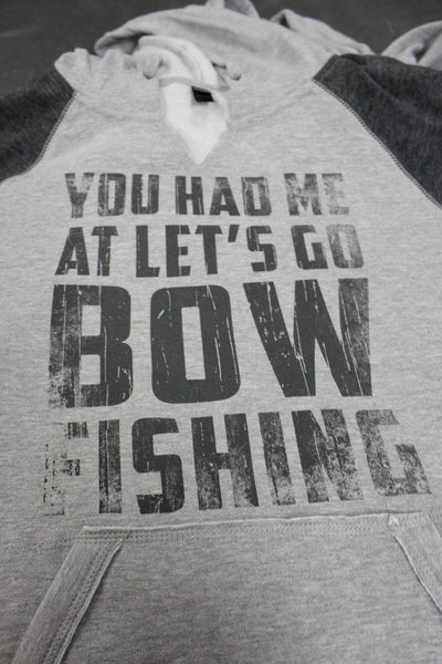 Just printed the new hoodies and tanks for "You had me at bowfishing" turned out really nice!!