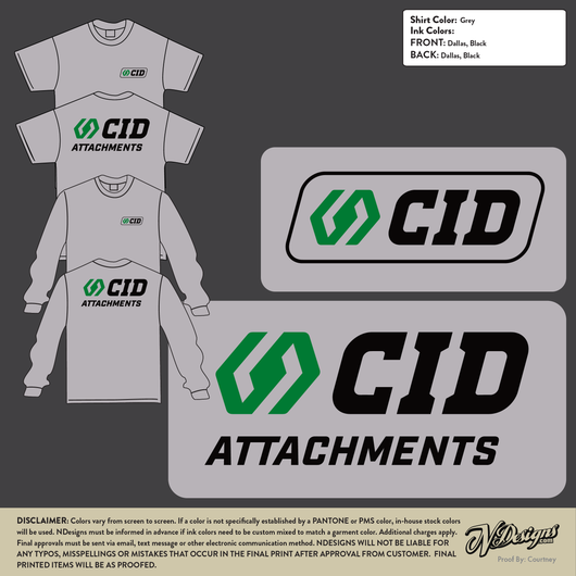 CID X-Treme Attchment Garments- Athletic Heather Grey Garments - ShirtGuys.com