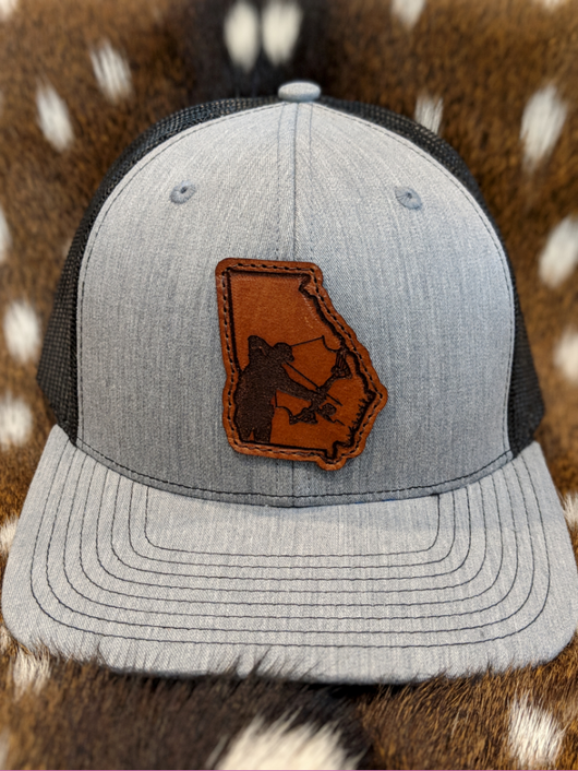 State of Georgia Bowfisherman PATCH Hat - Shirt Guys Bowfishing and Hunting T-Shirts