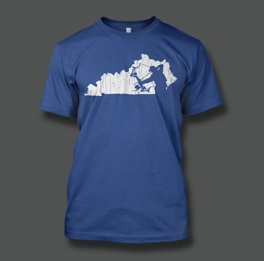 State of Kentucky Bowfisherman - Shirt Guys Bowfishing and Hunting T-Shirts