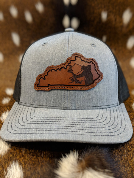 State of Kentucky Bowfisherman PATCH Hat - Shirt Guys Bowfishing and Hunting T-Shirts