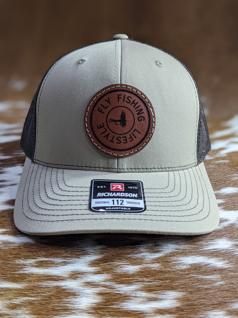 Fly Fishing Lifestyle Leather Patch Hat –