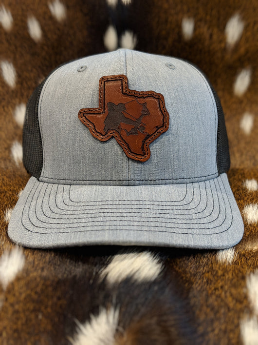 State of Texas Bowfisherman PATCH Hat - Shirt Guys Bowfishing and Hunting T-Shirts
