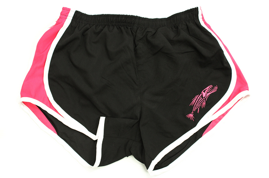 Ladies Bowfishing Short -Black/Hot Pink Velocity Short - Shirt Guys Bowfishing and Hunting T-Shirts